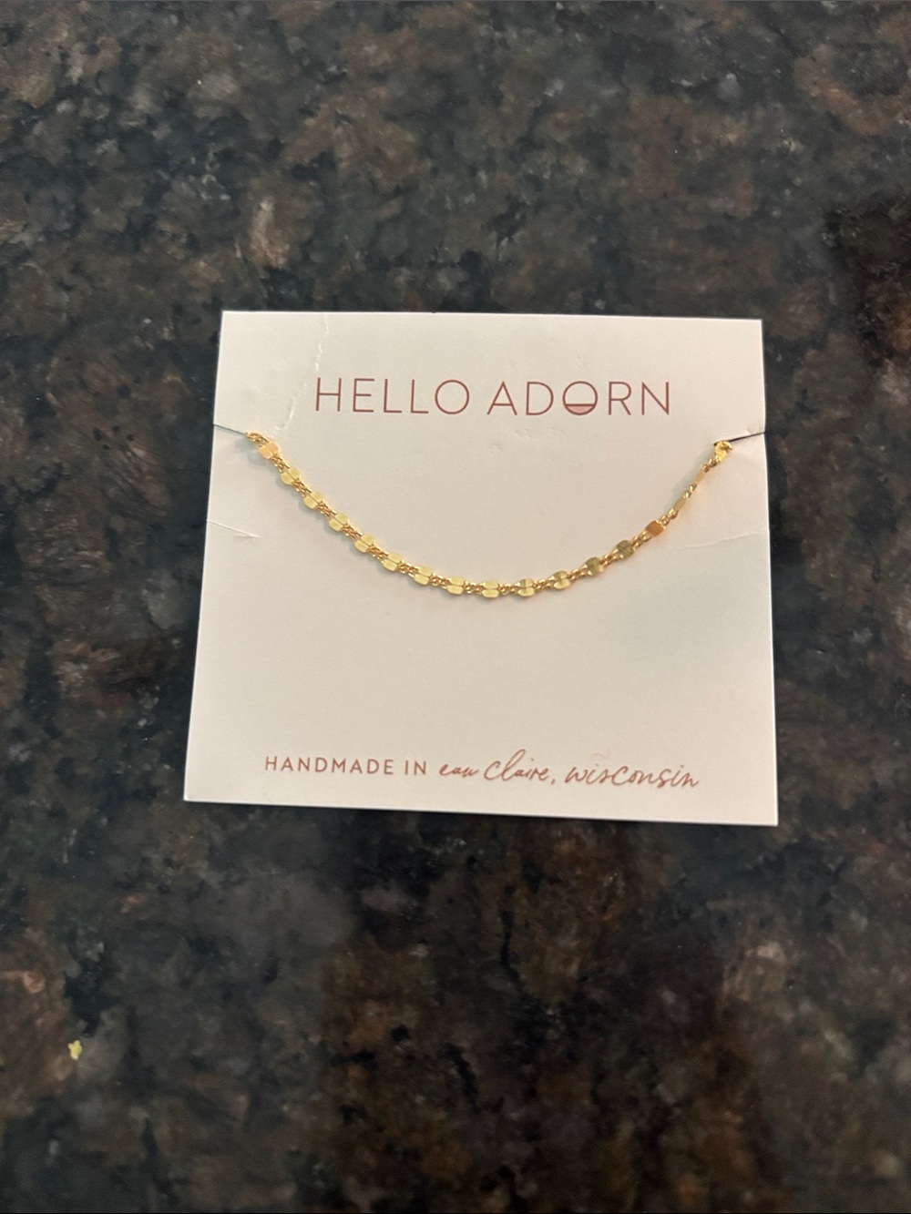 Hello Adorn 1/20 14K Gold Filled 15” Chain Choker Necklace